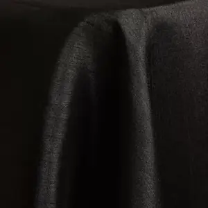Black shantung linen