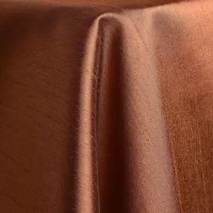 Chocolate shantung linen
