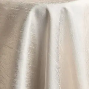 Cream shantung linen