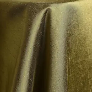 Olive shantung linen