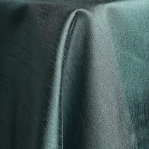 Peacock shantung linen